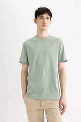 Defacto Erkek T-Shirt V7699Az - Yeşil