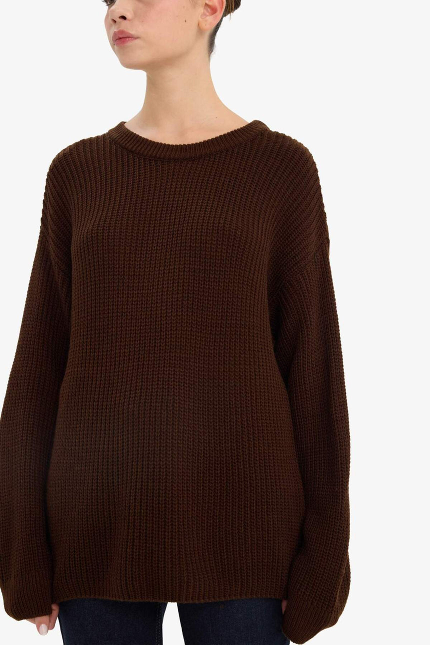 Defacto Kadın Pullover H6905Az - Kahverengi