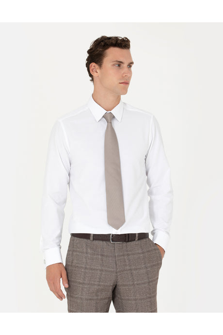 pierre cardin erkek dokuma gömlek 1760562 - Beyaz