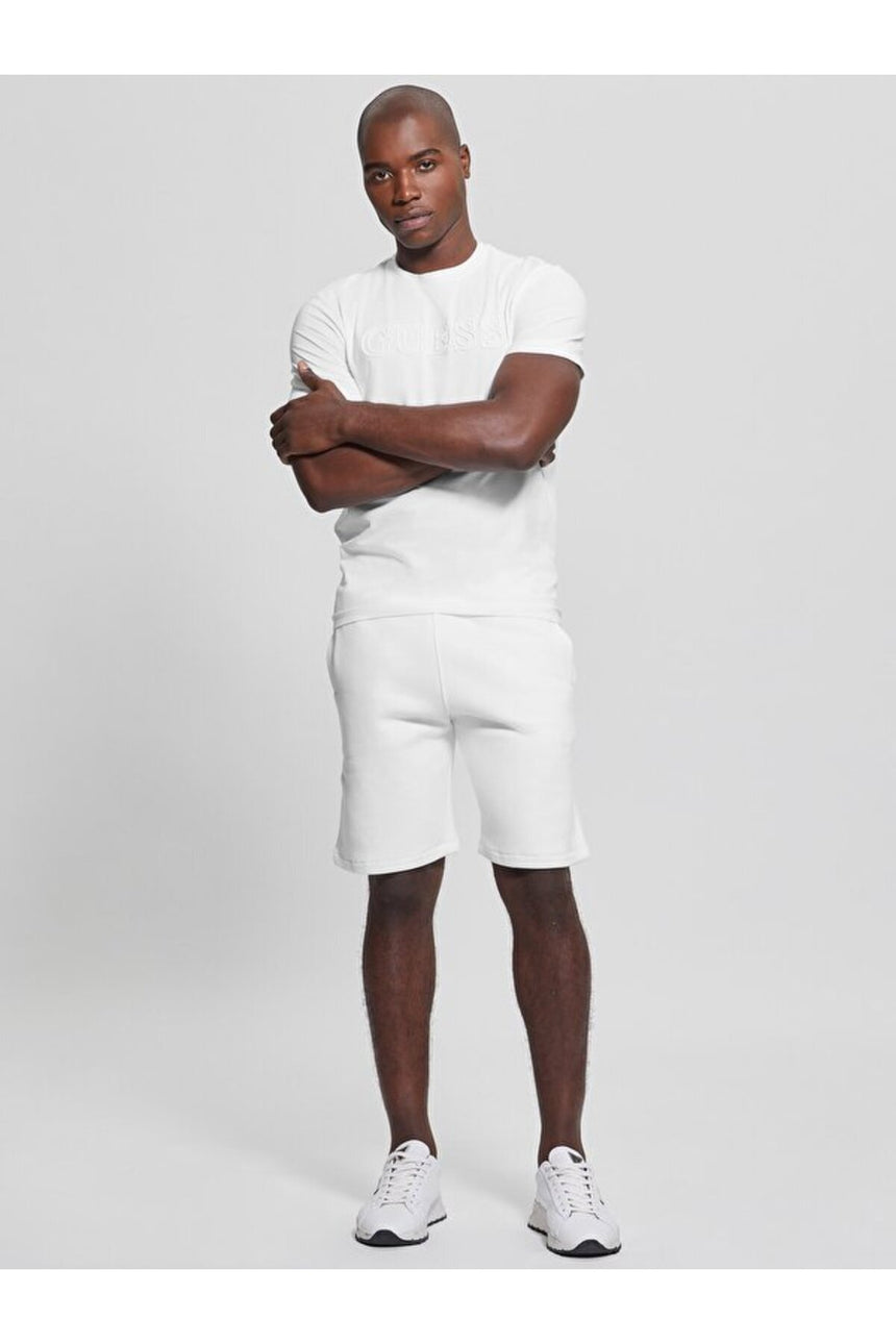 GUESS ERKEK SS ALPHY T-SHIRT Z2YI11J1314 - Krem