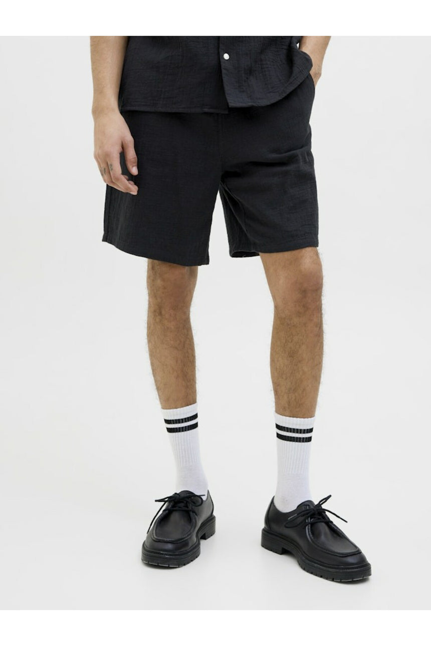 JACK&JONES JPSTJAIDEN PATRAS JOGGER SHORT REG 12274758 - Siyah