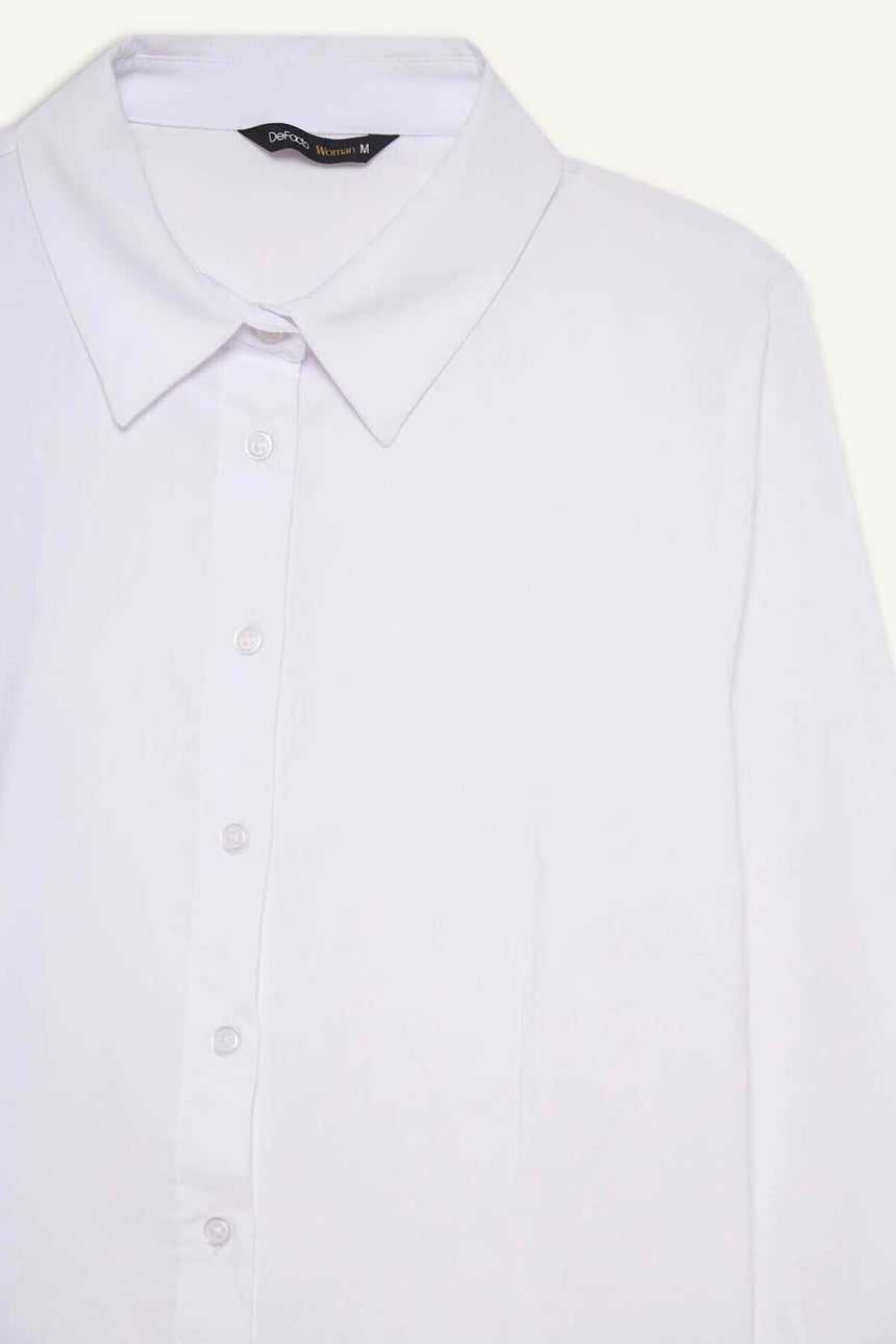 Defacto Kadın Woven Top I5278AZ - Mor/ Beyaz