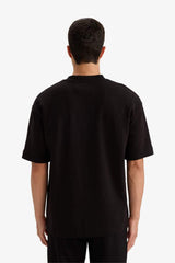 DeFacto F9856AX Erkek T-Shirt - Siyah