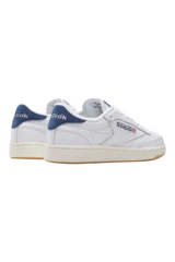 Sporline Reebok Club 85 Vintage beyaz deri kadın sneaker, lacivert topuk detaylı klasik spor ayakkabı