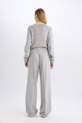Defacto Kadın Trousers C6402Ax - Açık Gri