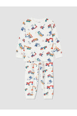 LC Waikiki Çocuk Pijama Takımı W62804F1 - Ekru
