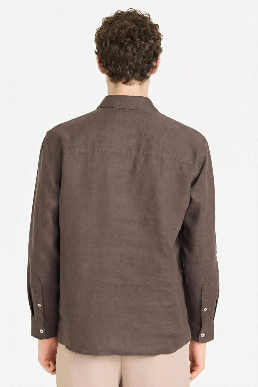 Defacto Erkek Woven Top G0788AX - Kahverengi