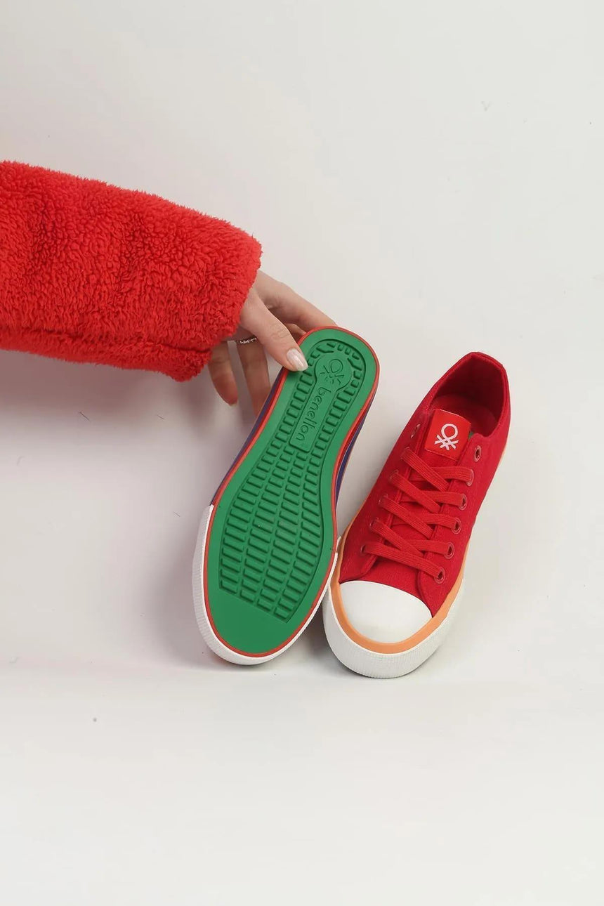 Benetton Kadın Ayakkabı BNI-10031 - Kırmızı