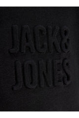 Jack & Jones Newove Erkek Dik Yaka Yarım Fermuarlı Sweatshirt 12299799 - Siyah