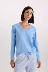 Defacto Kadın Knitted Sets E1785AX - Mavi