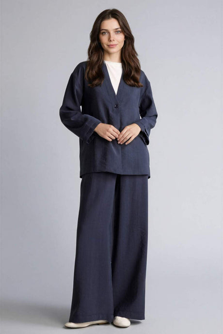 Defacto KADIN Woven Bottom H0330AX - Koyu Lacivert