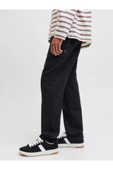 JACK&JONES JPSTKANE BRADLEY UNCUFFED SWT PANTS NOOS 12279134 - Siyah