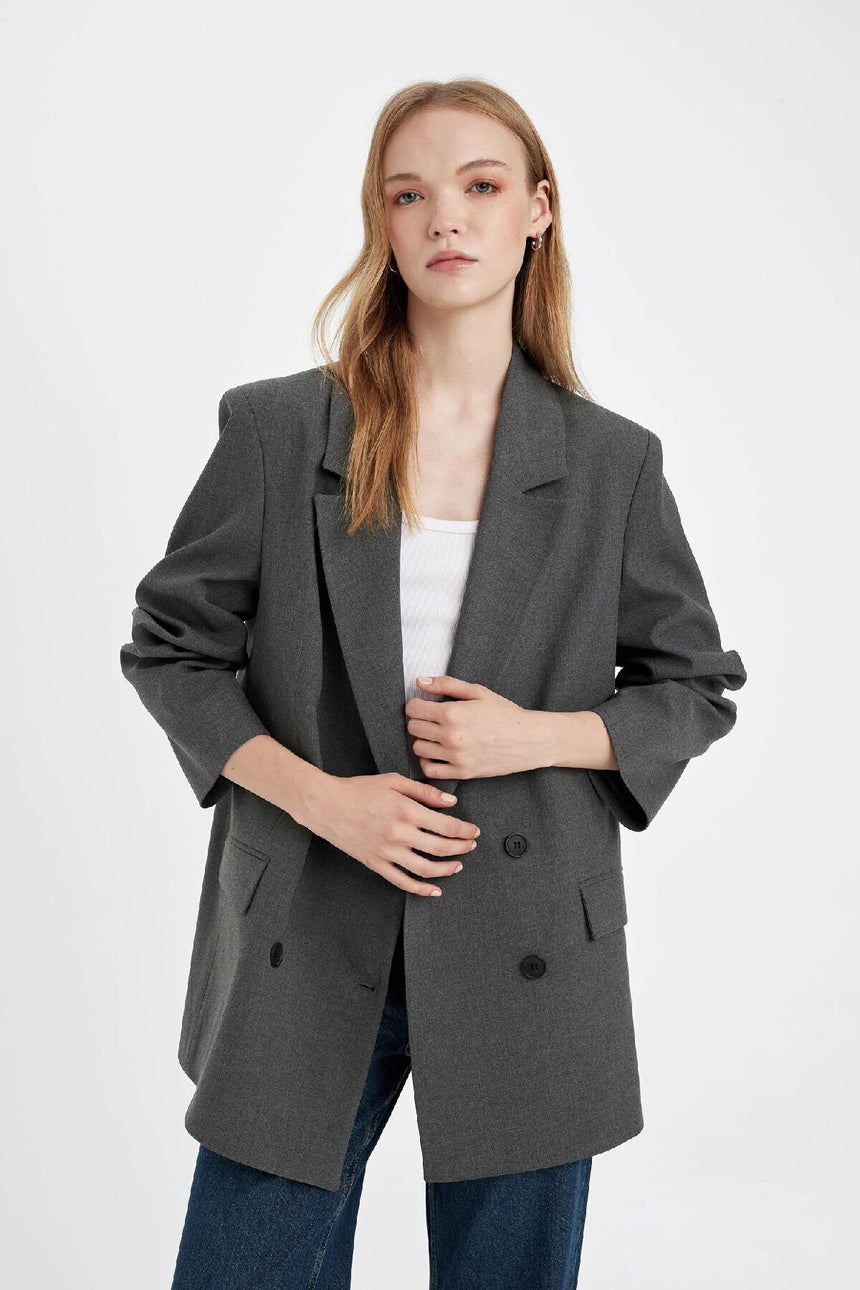 Defacto Kadın Blazer C2575Ax - Antrasit
