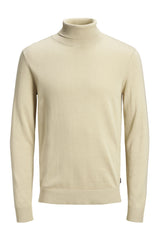 JACK&JONES JJEEMIL KNIT ROLL NECK NOOS 12157417 - Bej/ Açık Taba