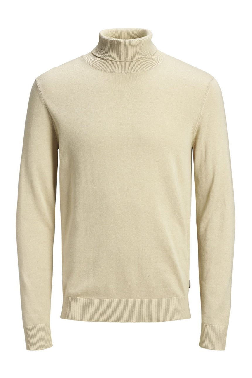JACK&JONES JJEEMIL KNIT ROLL NECK NOOS 12157417 - Bej/ Açık Taba
