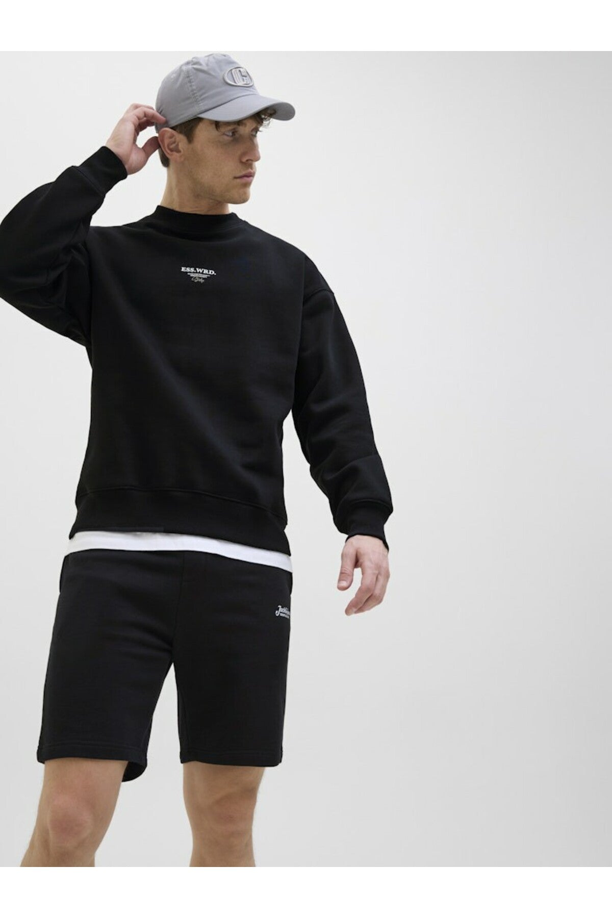 Jack & Jones Gordon Erkek Sweat Şort 12288638 - Siyah