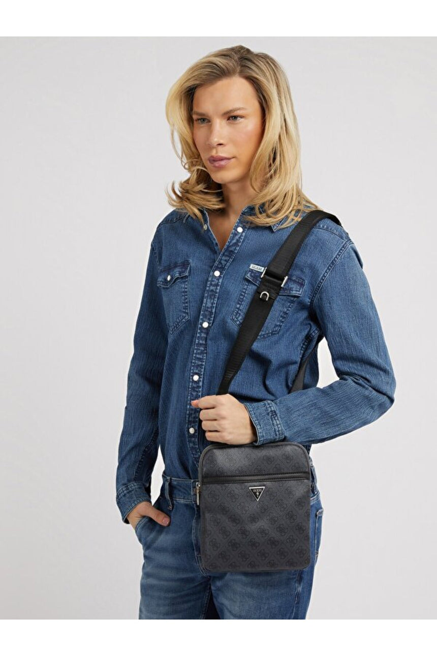 GUESS ERKEK MILANO CROSSBODY FLA HMEVZLP2223 - Mavi