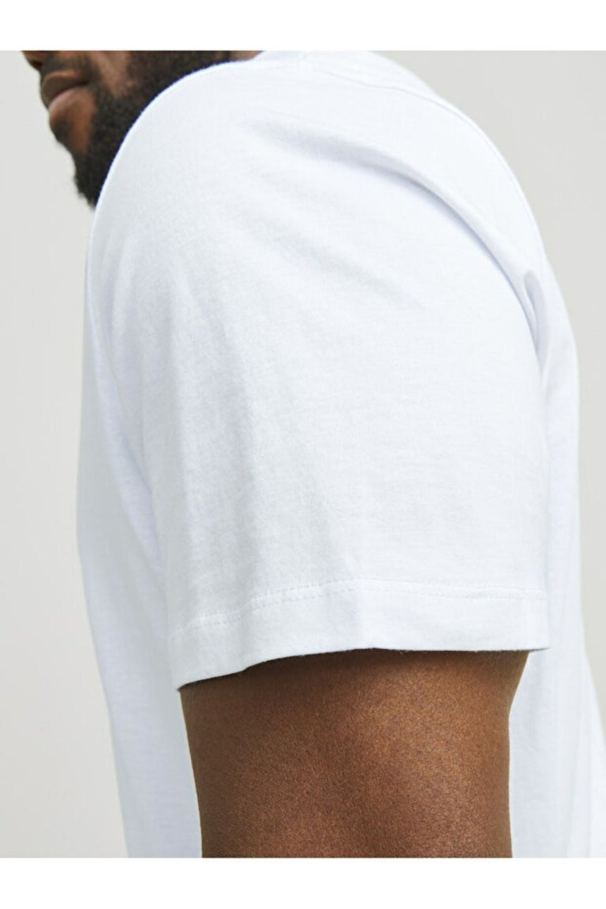 JACK&JONES JJECORP LOGO TEE SS CREW NECK NOOS PLS 12184987 - Beyaz