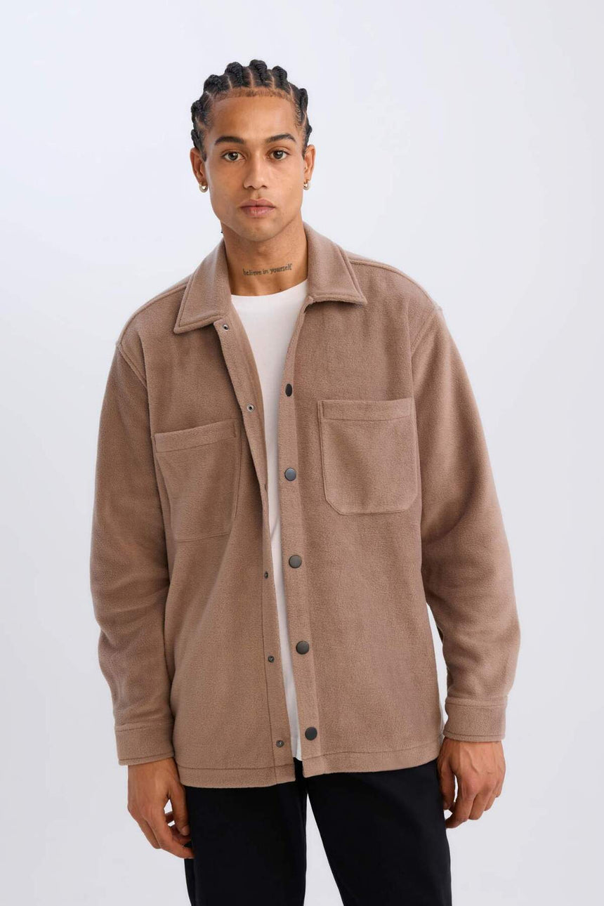 Defacto Erkek Long Sleeve Shirt A4782Ax - Kahverengi