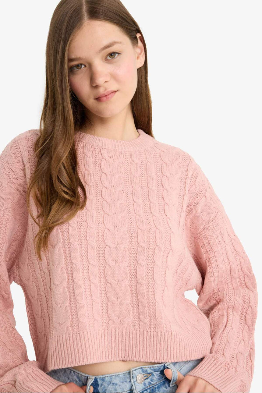 DeFacto Kadın Kazak T4518AZ - Pembe