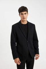 DeFacto N0503AZ Erkek Blazer Ceket - Siyah