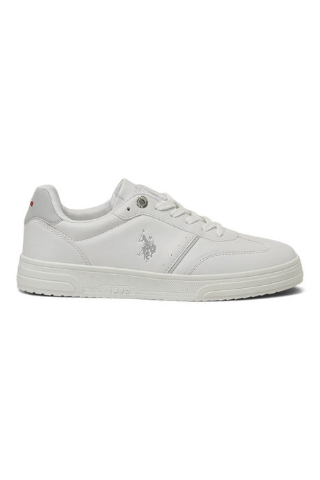 Sporline mağazasından beyaz renkli, PU malzemeden üretilmiş U.S. Polo Assn. kadın sneaker ayakkabı