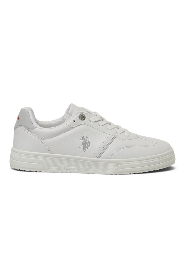 Sporline mağazasından beyaz renkli, PU malzemeden üretilmiş U.S. Polo Assn. kadın sneaker ayakkabı