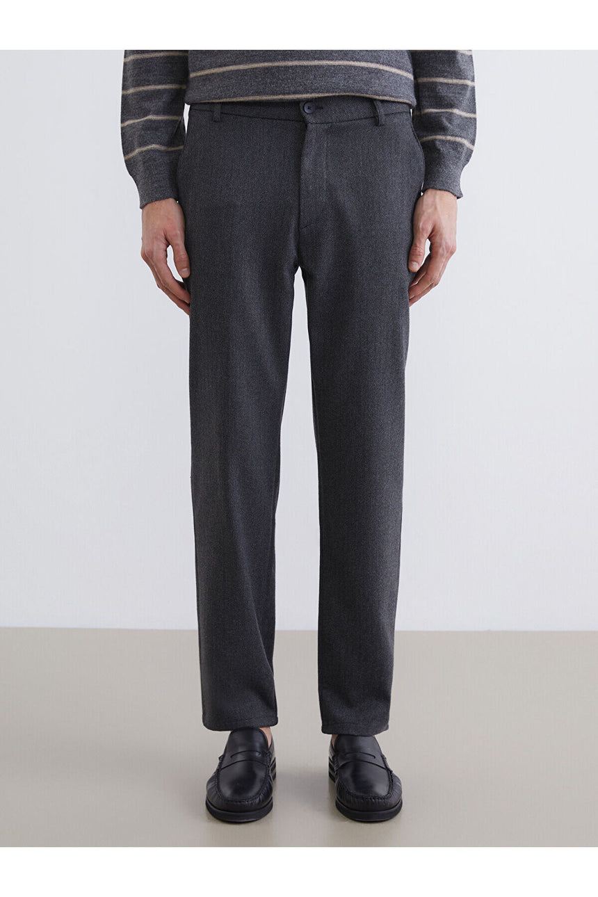 LCW ERKEK W5MT04H8 PNT,MC-HERRINGBRUSHPANT-SET - Antrasit