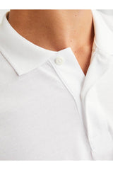 JACK&JONES JJEBASIC POLO SS NOOS 12136516 - Beyaz
