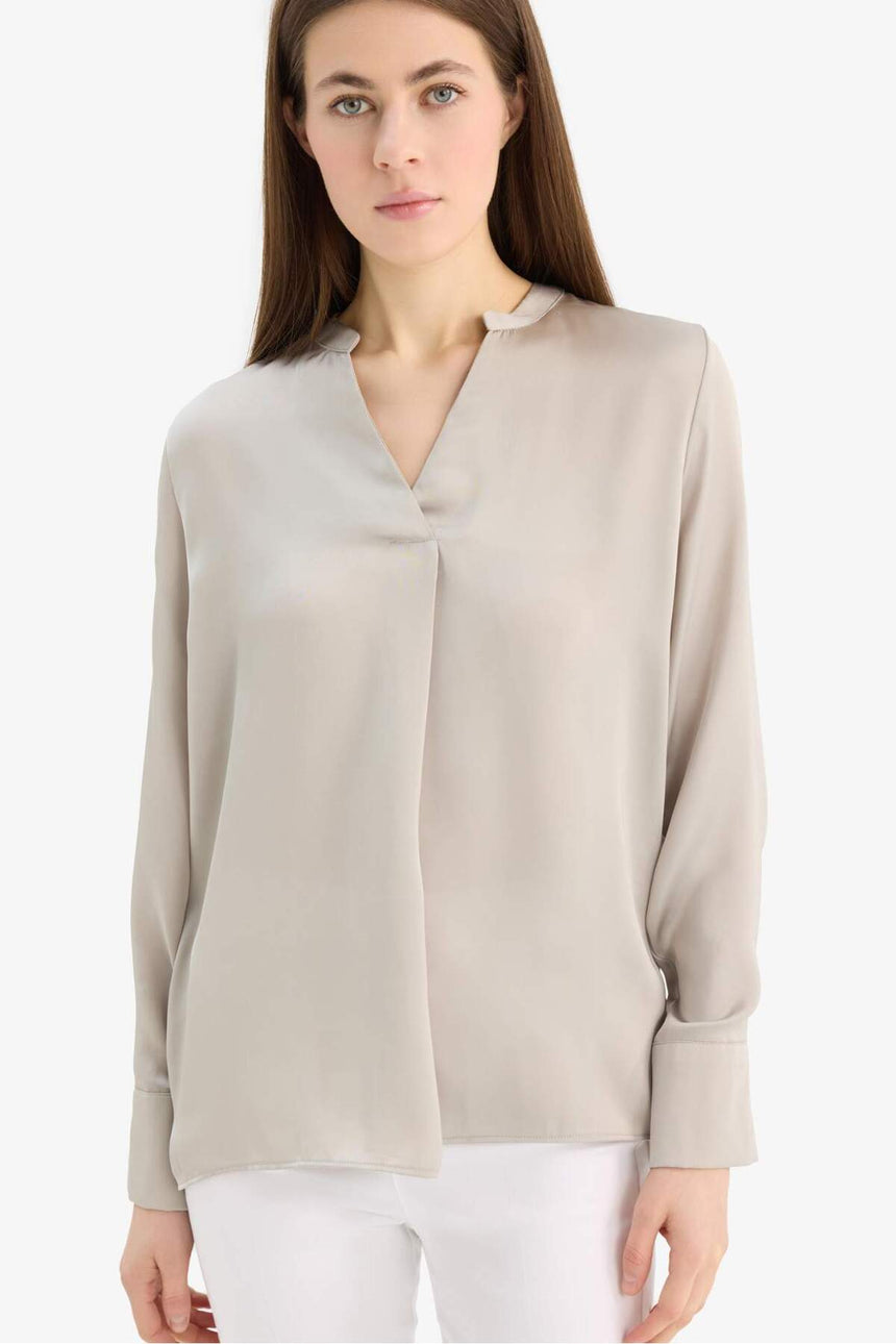 Defacto Kadın Woven Top C3217Ax - Açık Kahve