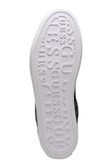 Sporline Guess siyah poliüretan kadın sneaker ayakkabının beyaz taban detayı