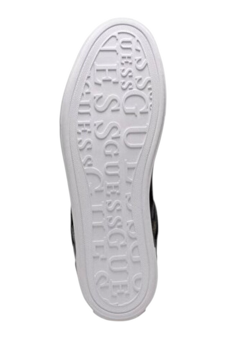 Sporline Guess siyah poliüretan kadın sneaker ayakkabının beyaz taban detayı