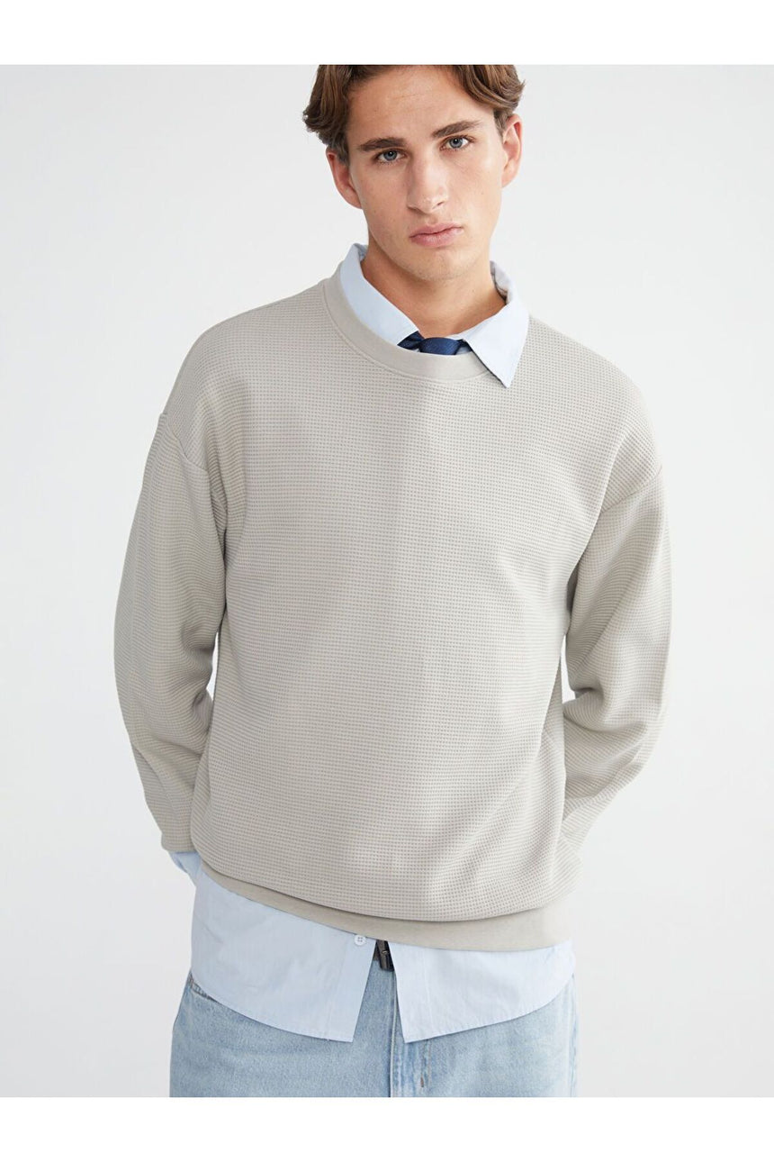 LC Waikiki Erkek Sweatshirt W5MR36E8 - Gri
