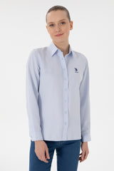 US POLO ASSN BAYAN DOKUMA GÖMLEK 2086493 - AÇIK MAVİ