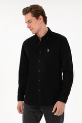 US POLO ASSN ERKEK DOKUMA GÖMLEK 2083079 - Siyah