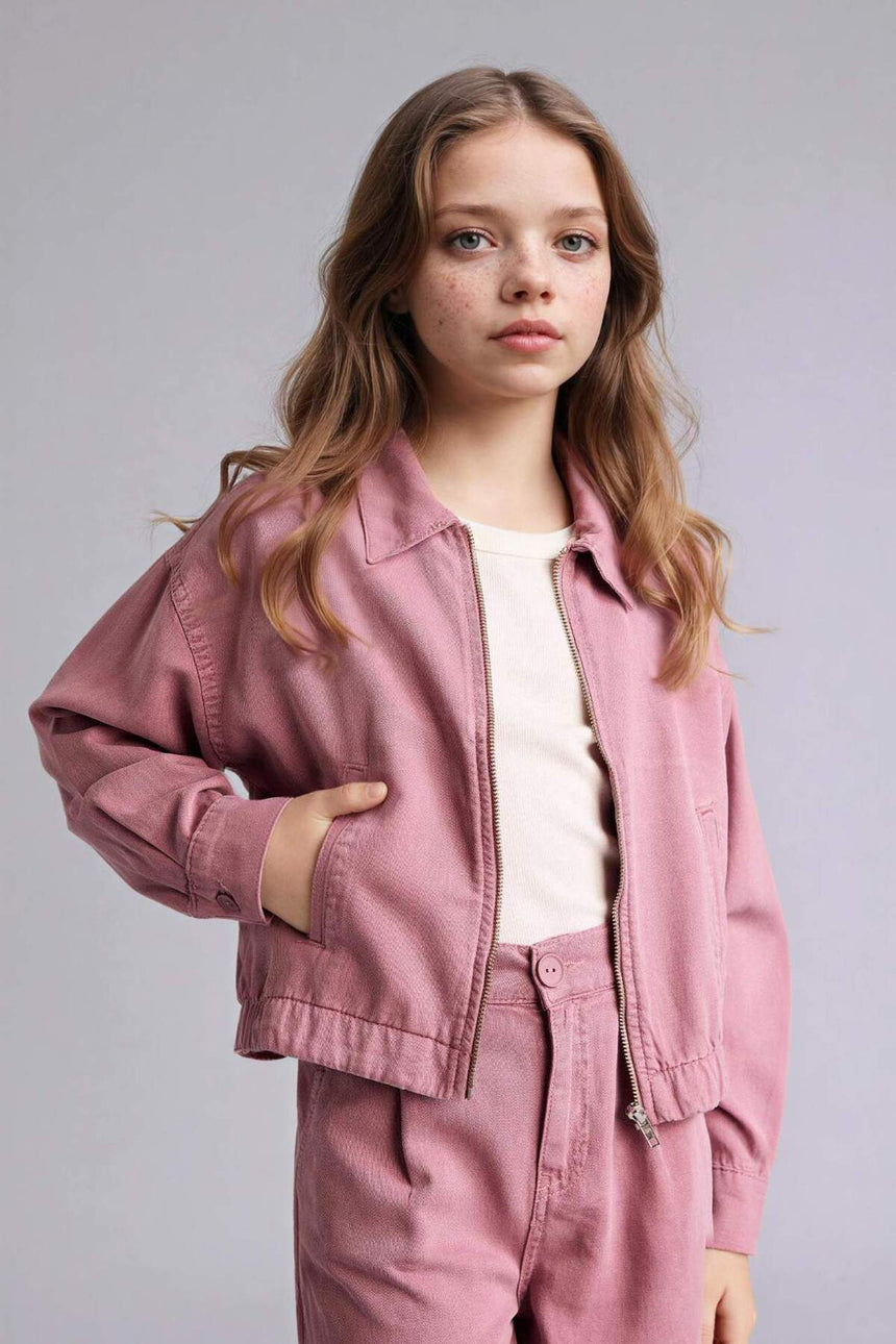 Defacto Çocuk Long Sleeve Shirt G7205A8 - Gül Kurusu