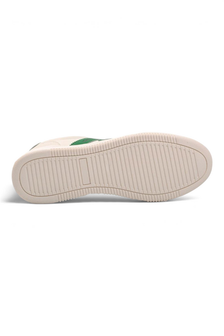 Sporline Pierre Cardin bej renkli suni deri erkek sneaker ayakkabının alt taban görünümü