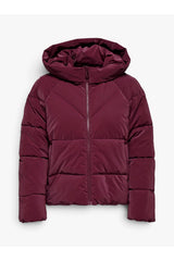 ONLY ONLECE PUFFER JACKET CS OTW 15318451 - Koyu Kırmızı