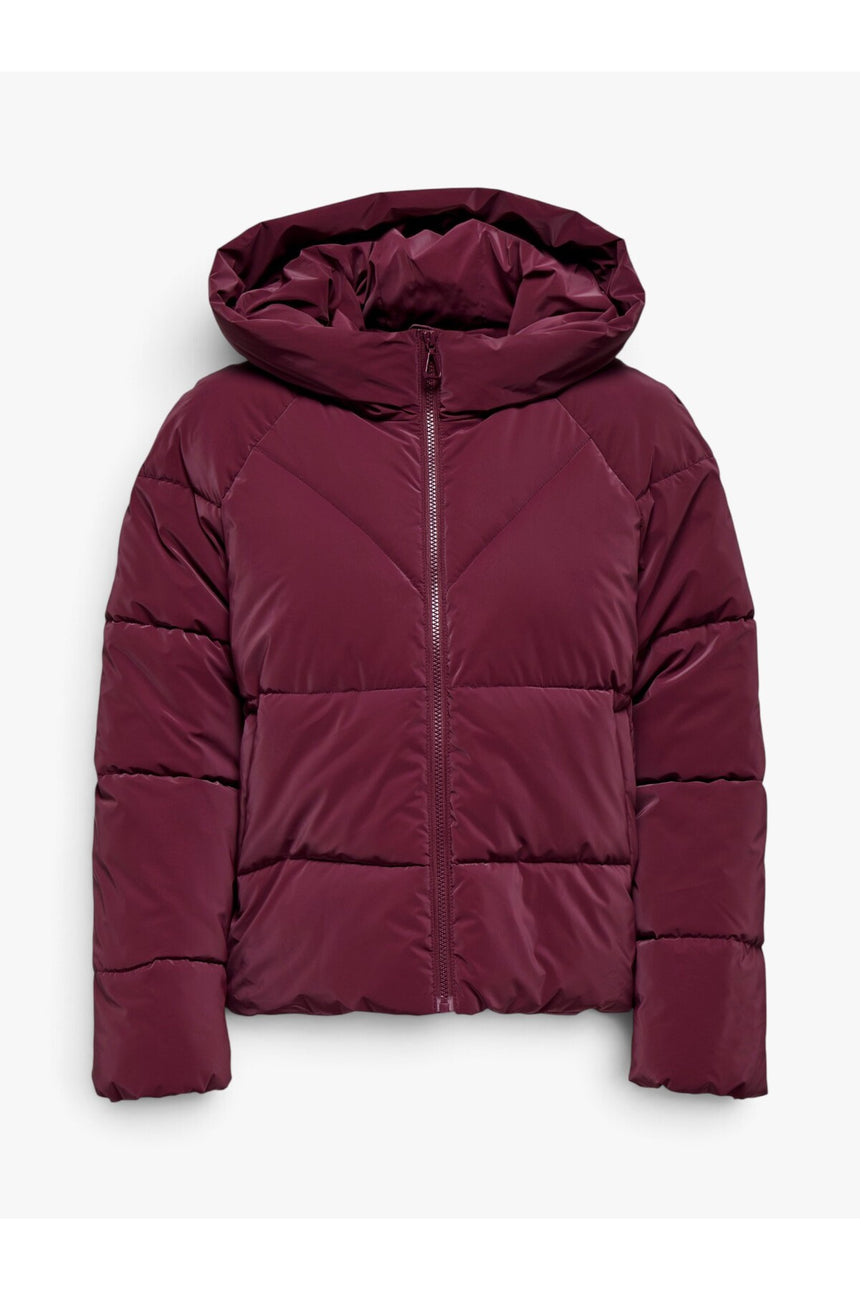 ONLY ONLECE PUFFER JACKET CS OTW 15318451 - Koyu Kırmızı