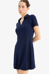 Defacto Kadın Short Sleeve Knitted Dress E5327Ax - Koyu Lacivert