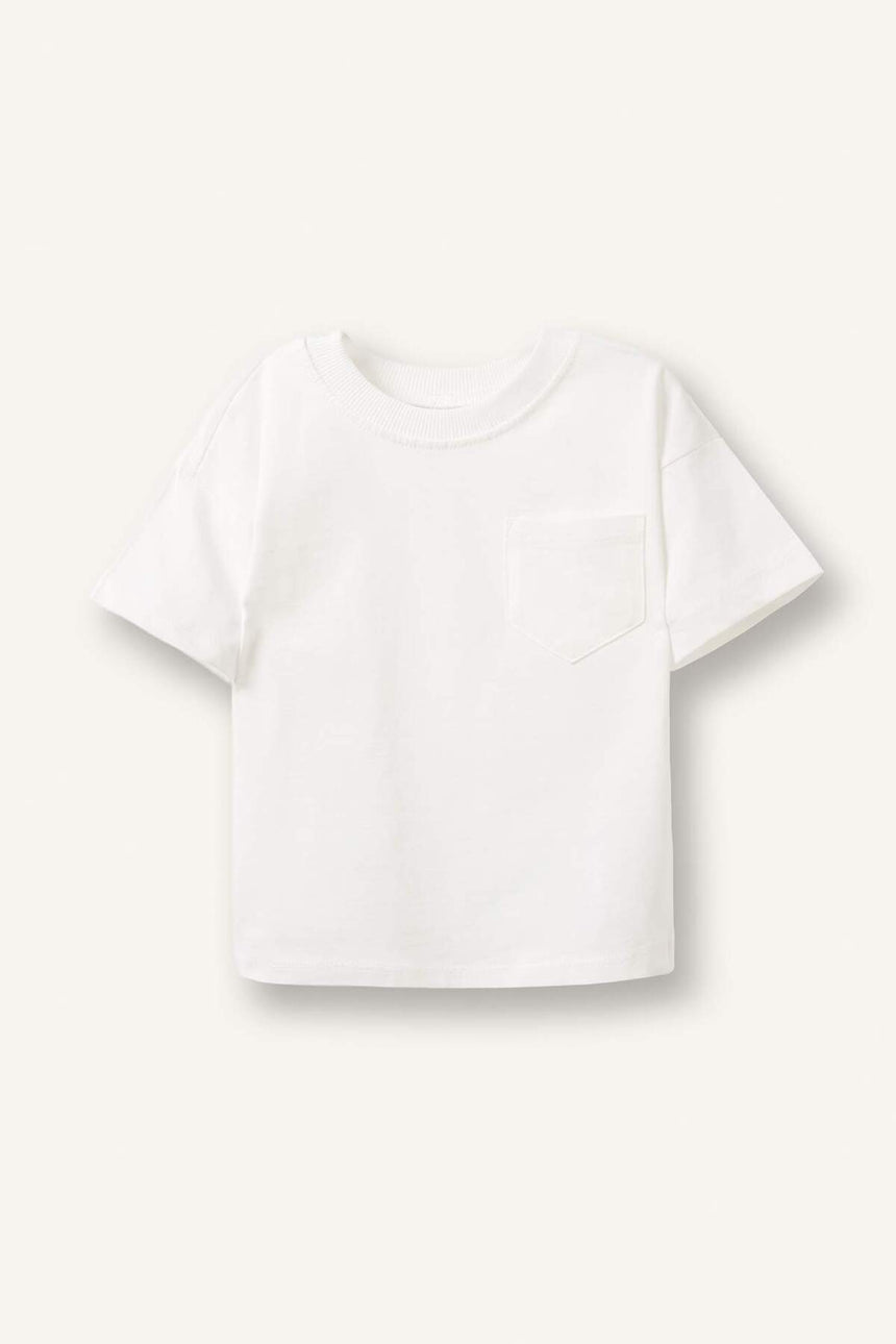 Defacto Çocuk Short Sleeve T-Shirt B7005A5 - Ekru