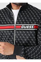 GUESS ERKEK KORBIN FULL ZIP TRAC Z2BQ06K7122 - Siyah/ Lacivert