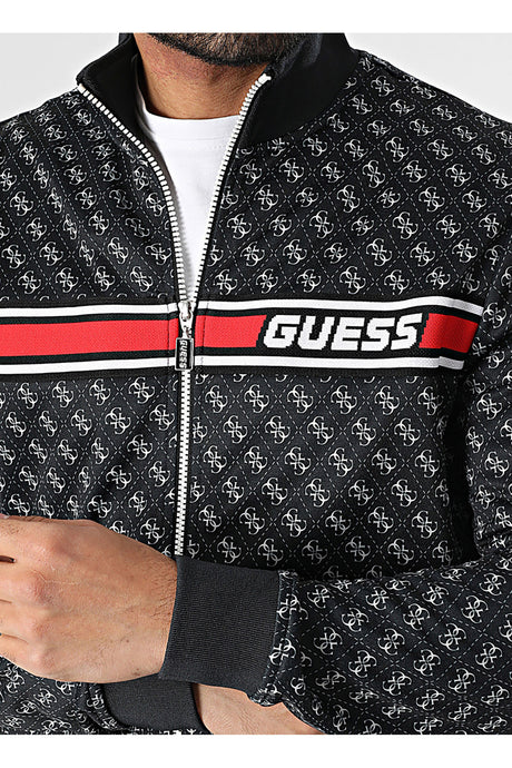 GUESS ERKEK KORBIN FULL ZIP TRAC Z2BQ06K7122 - Siyah/ Lacivert