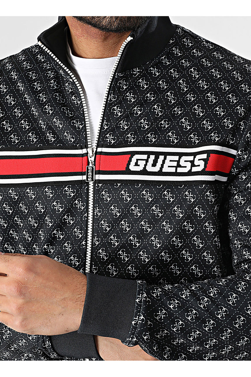 GUESS ERKEK KORBIN FULL ZIP TRAC Z2BQ06K7122 - Siyah/ Lacivert