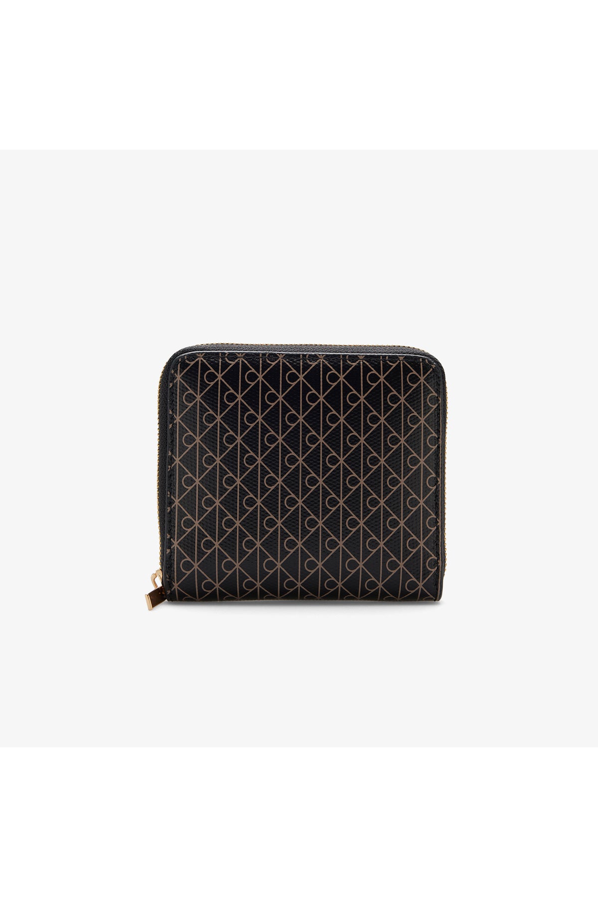 Calvin Klein Emblem AOP Square Zip Around Kadın Cüzdan LV04F1089G - Siyah