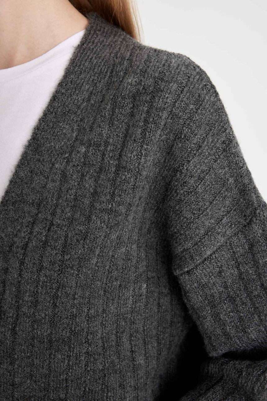 Defacto Kadın Cardigan R1389Az - Antrasit