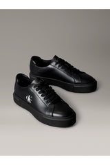 Calvin Klein Kadın BASKET CUPS LACEUP LTH ML YW0YW01945 - Siyah