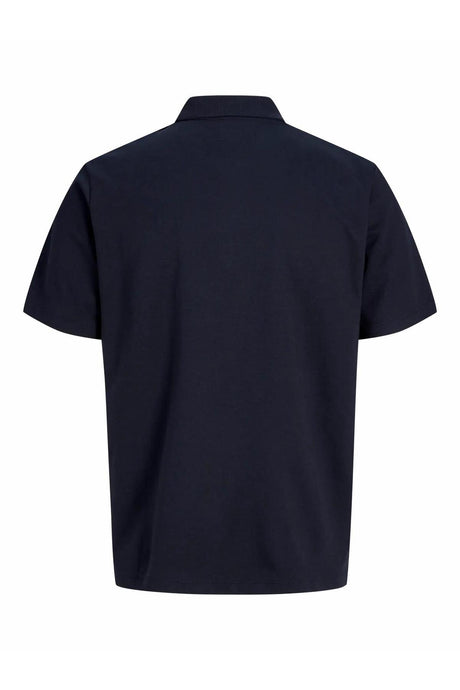 JACK&JONES JPRBLAETHAN SS ZIP POLO SN 12292992 - Koyu Mavi