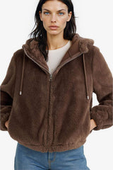Defacto Kadın Faux Fur F2148Ax - Gri/ Kahverengi