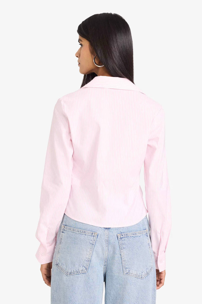 DeFacto D4013AX Kadın Gömlek - Açık Pembe